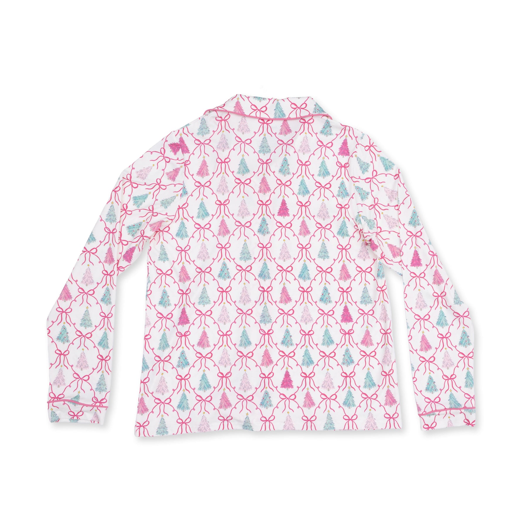 Bow Trellis Tree - Adult Long Sleeve Coat Style with Pants by Angel Dear