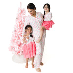 Bow Trellis Tree - Adult Long Sleeve Coat Style with Pants by Angel Dear