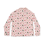 Christmas Dogs Pink - Adult Long Sleeve Coat Style and Pant with Pockets by Angel Dear