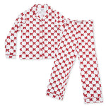 Festive Bows - Adult Long Sleeve Coat Style with Pants by Angel Dear