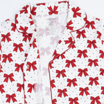 Festive Bows - Adult Long Sleeve Coat Style with Pants by Angel Dear