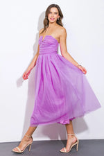 PinkBlush PinkBlush Strapless Midi Dress with Elegant Fit for Special Occasions - Apparel & Accessories > Clothing > Dresses