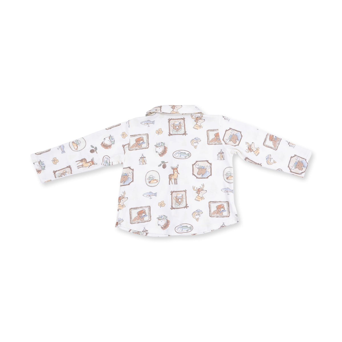 Woodson's Family Cabin - Long Sleeve Polo Button Up by Angel Dear (view 3 of 5)