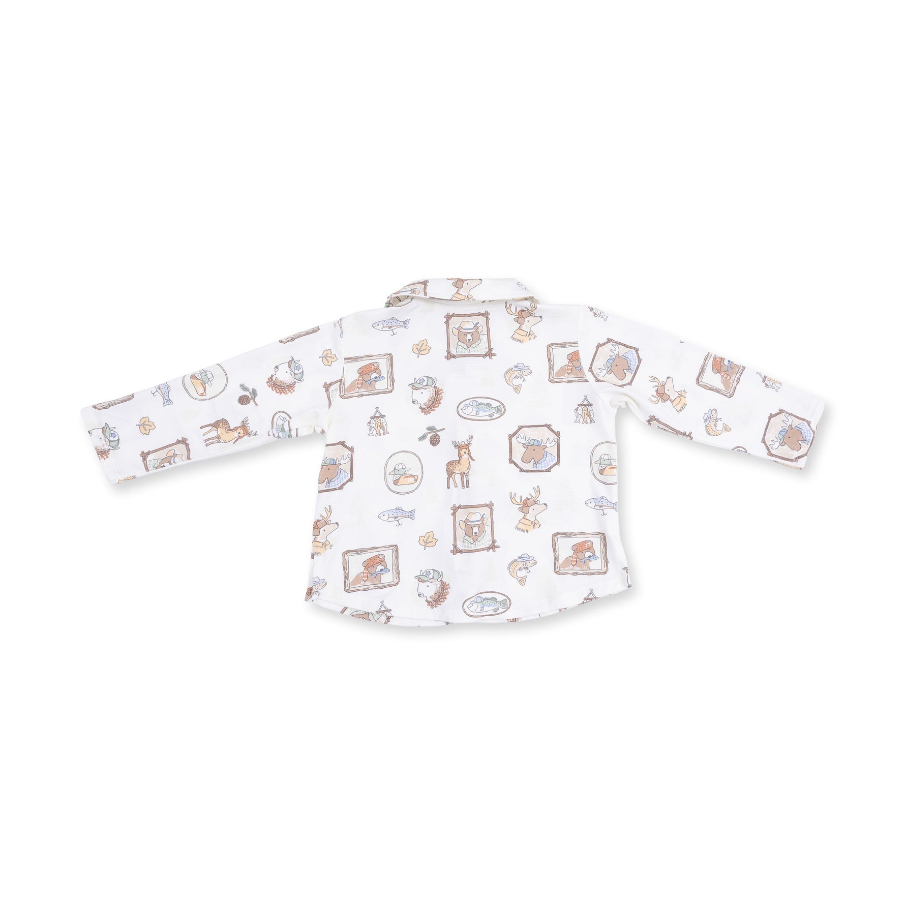 Woodson's Family Cabin - Long Sleeve Polo Button Up by Angel Dear (view 3 of 5)