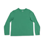 Adult long sleeve loungewear pajama top in solid pine green with a relaxed fit