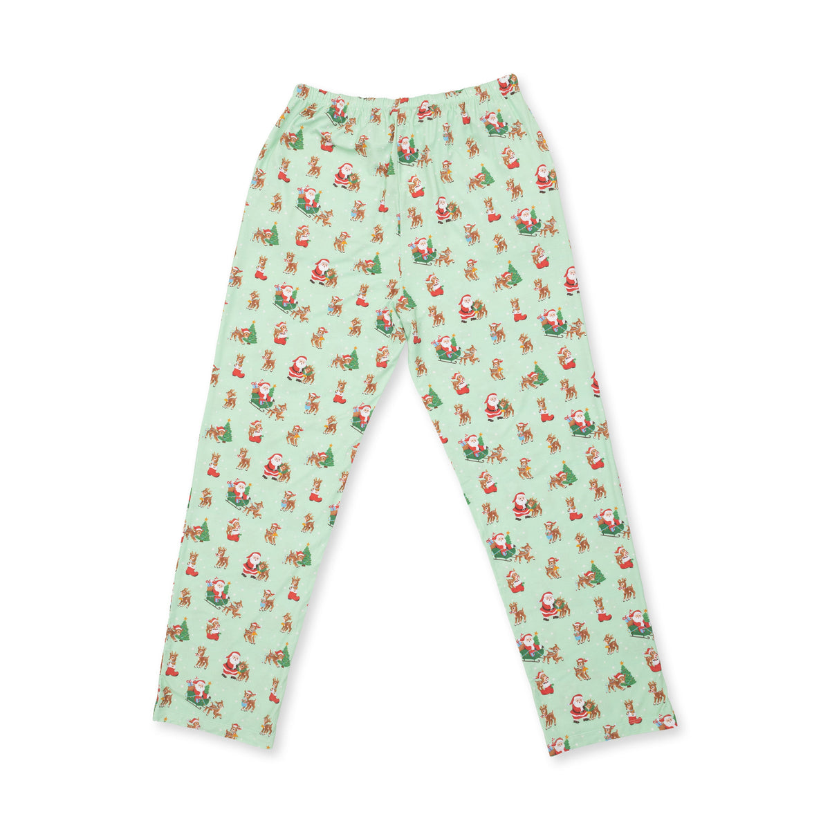 Vintage Reindeer & Santa Uni - Adult Loungewear Pant by Angel Dear