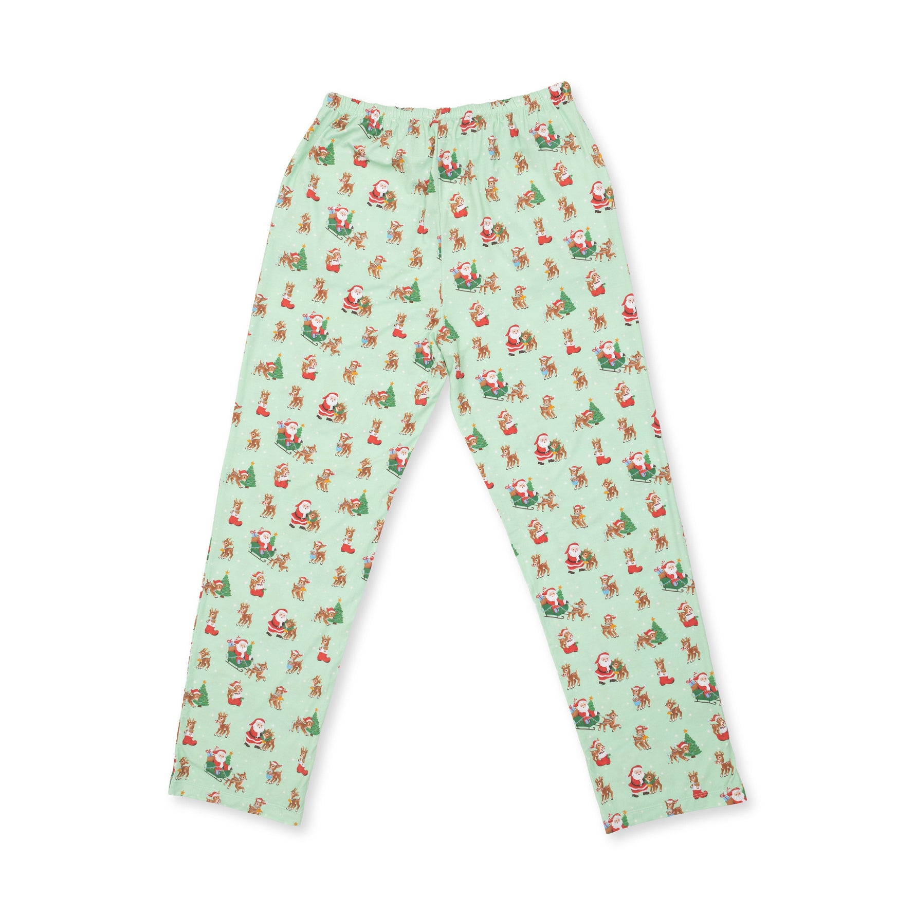 Vintage Reindeer & Santa Uni - Adult Loungewear Pant by Angel Dear