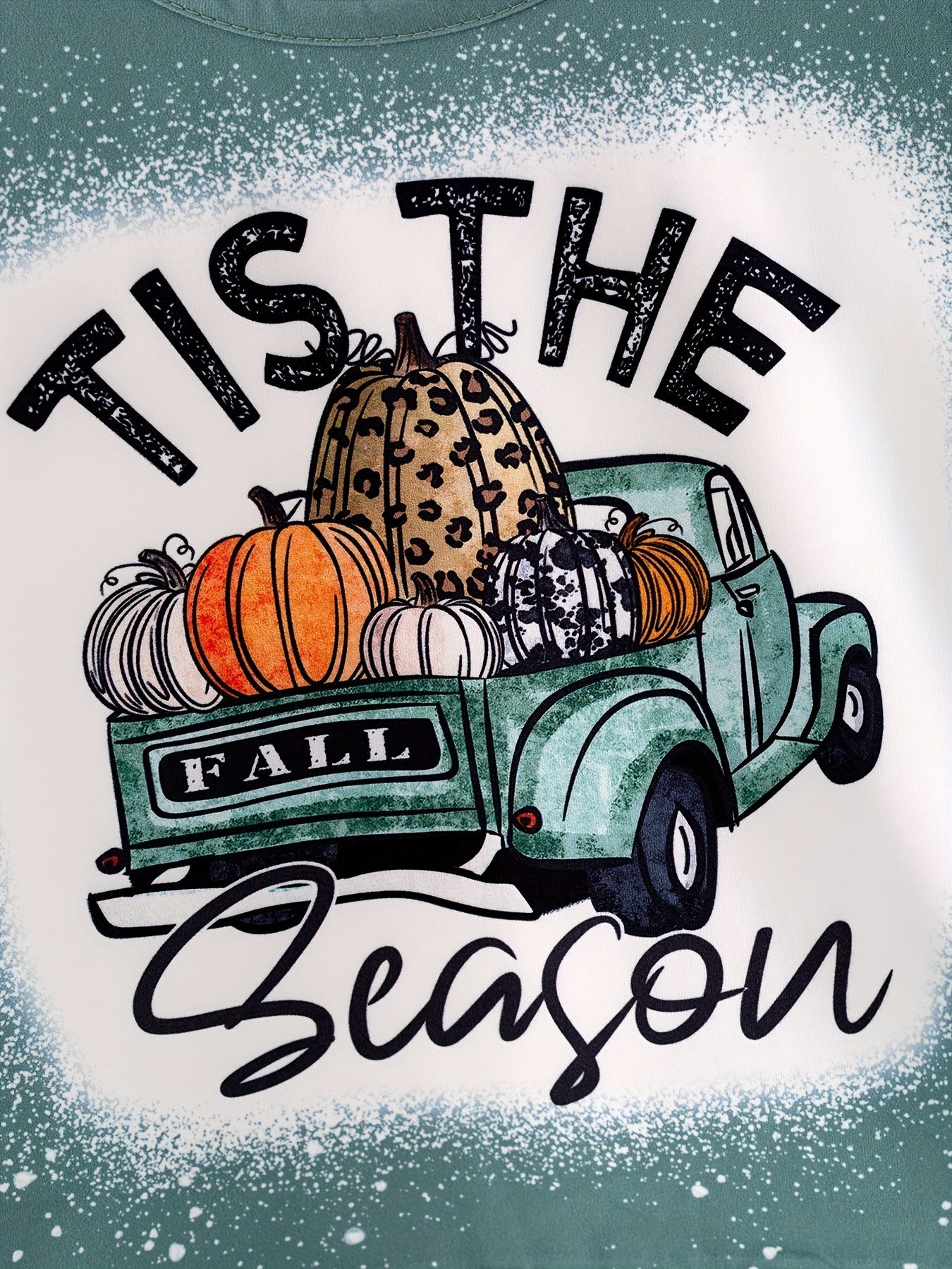 Fall Thanksgiving Halloween 3 pieces Short sleeve O-neck T-shirt by Rylee Faith Designs