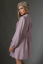 PinkBlush Ash Lilac Cotton Dress with Lightweight Comfort for Casual Summer Wear - Apparel & Accessories > Clothing > Dresses Apparel & Accessories > Clothing > Dresses