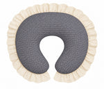 Ivory Eyelet Ruffle Original Nursing Pillow Cover by Little Mae & Co