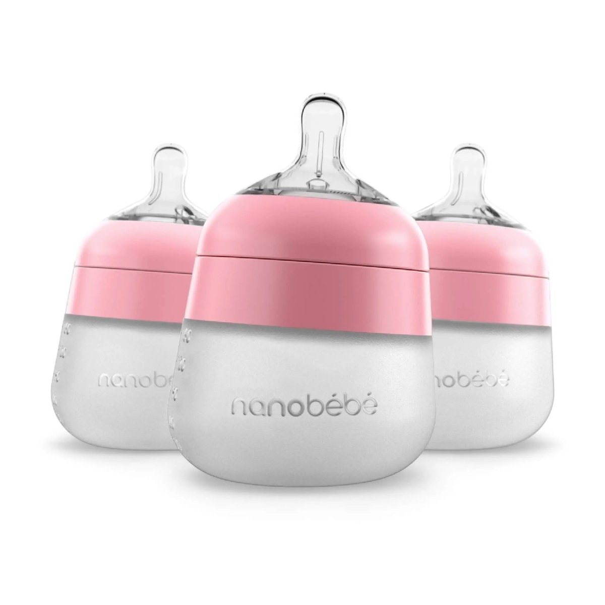 Nanobébé 9oz Flexy Silicone Baby Bottle with Anti - Colic Nipple for Growing Infants - 