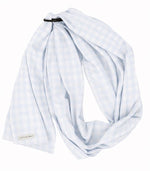 Light Blue Checkered Ring Sling Carrier by Little Mae & Co