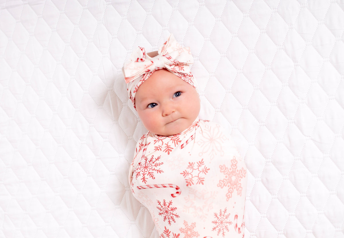 My First Candy Cane: Bamboo Swaddle by Rayn’s Tiny Stitches