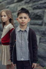 Leo Stripe Shirt - Brown by Shop Cottier (view 2 of 5)