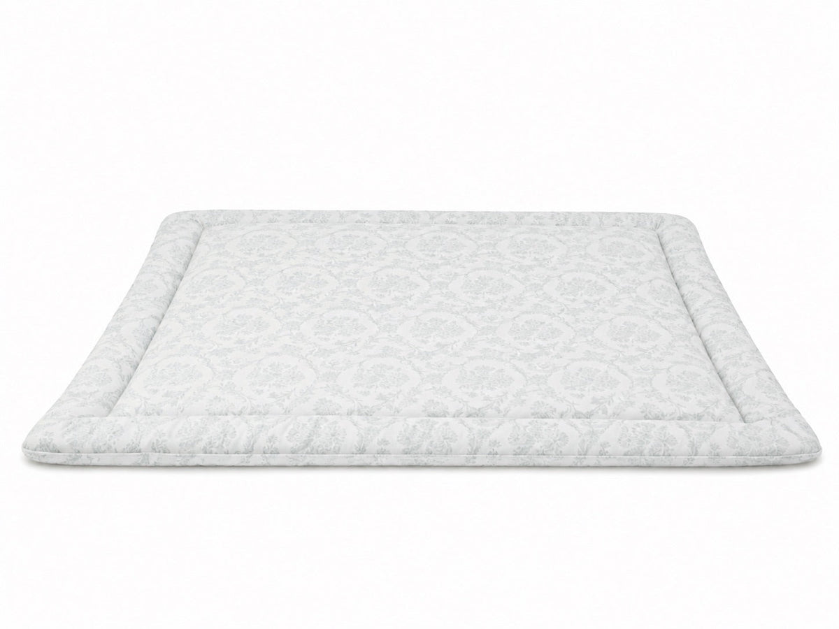 Sage Green Chinoiserie Padded Baby Play Mat by Little Mae & Co