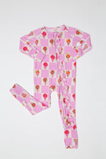 My First Lollipop Bamboo Onesie: Buttery Soft Pink Romper by Rayn’s Tiny Stitches
