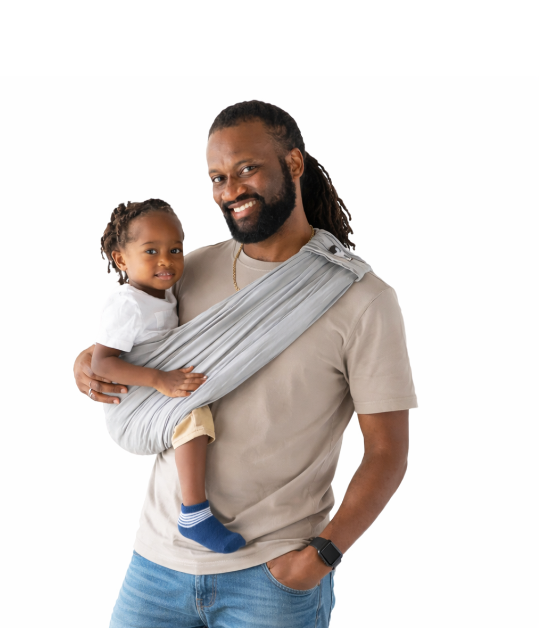 Cotton T-Shirt Style Baby Carrier - Heather Grey by Baby K'tan