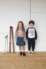 Navy Ski Beanie by Mebie Baby