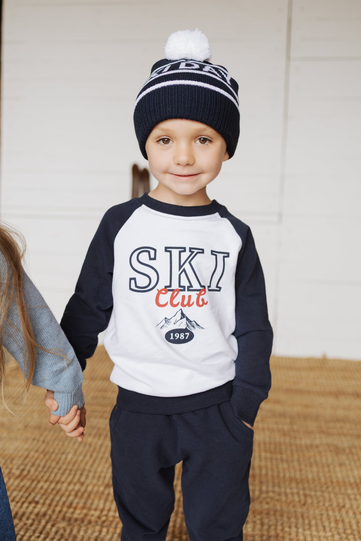 Navy Ski Beanie by Mebie Baby