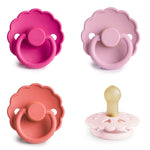 Mushie FRIGG Natural Rubber Pacifier 4 Pack for Baby Comfort and Safety - Baby & Toddler > Baby Health > Pacifiers & Teethers RUBBER FRIGG PACIFIERS