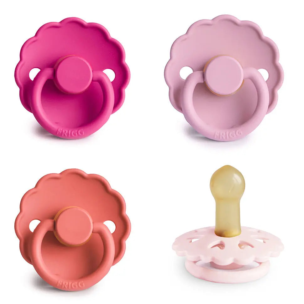 FRIGG Natural Rubber Pacifier 4 Pack for Baby Comfort and Safety Mushie