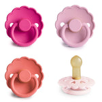 Mushie FRIGG Natural Rubber Pacifier 4 Pack for Baby Comfort and Safety - Baby & Toddler > Baby Health > Pacifiers & Teethers RUBBER FRIGG PACIFIERS