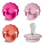 Mushie FRIGG Silicone Pacifier Four Pack for Baby Comfort with Safe Design and Soft Colors - Baby & Toddler > Baby Health > Pacifiers & Teethers SILICONE FRIGG PACIFIERS