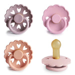 Mushie FRIGG Natural Rubber Pacifier 4 Pack for Baby Comfort and Safety - Baby & Toddler > Baby Health > Pacifiers & Teethers RUBBER FRIGG PACIFIERS