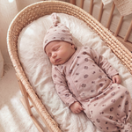 Organic Kimono Knotted Sleep Gown - Rosebud by Makemake Organics