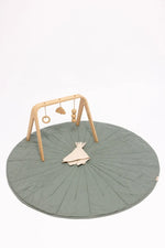 Acadian/Dove - Linen Quilted Playmat - Everetts Place