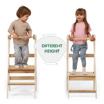 Goodevas Adjustable Step Tower - Wooden Kids Step Stool for All Ages - Furniture > Baby & Toddler Furniture > High Chairs & Booster Seats > High Chairs