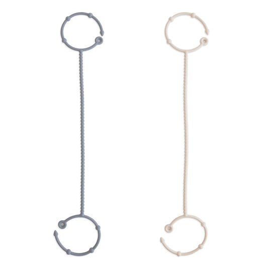 Adjustable Silicone Strap 2 Pack for Baby Essentials Mushie