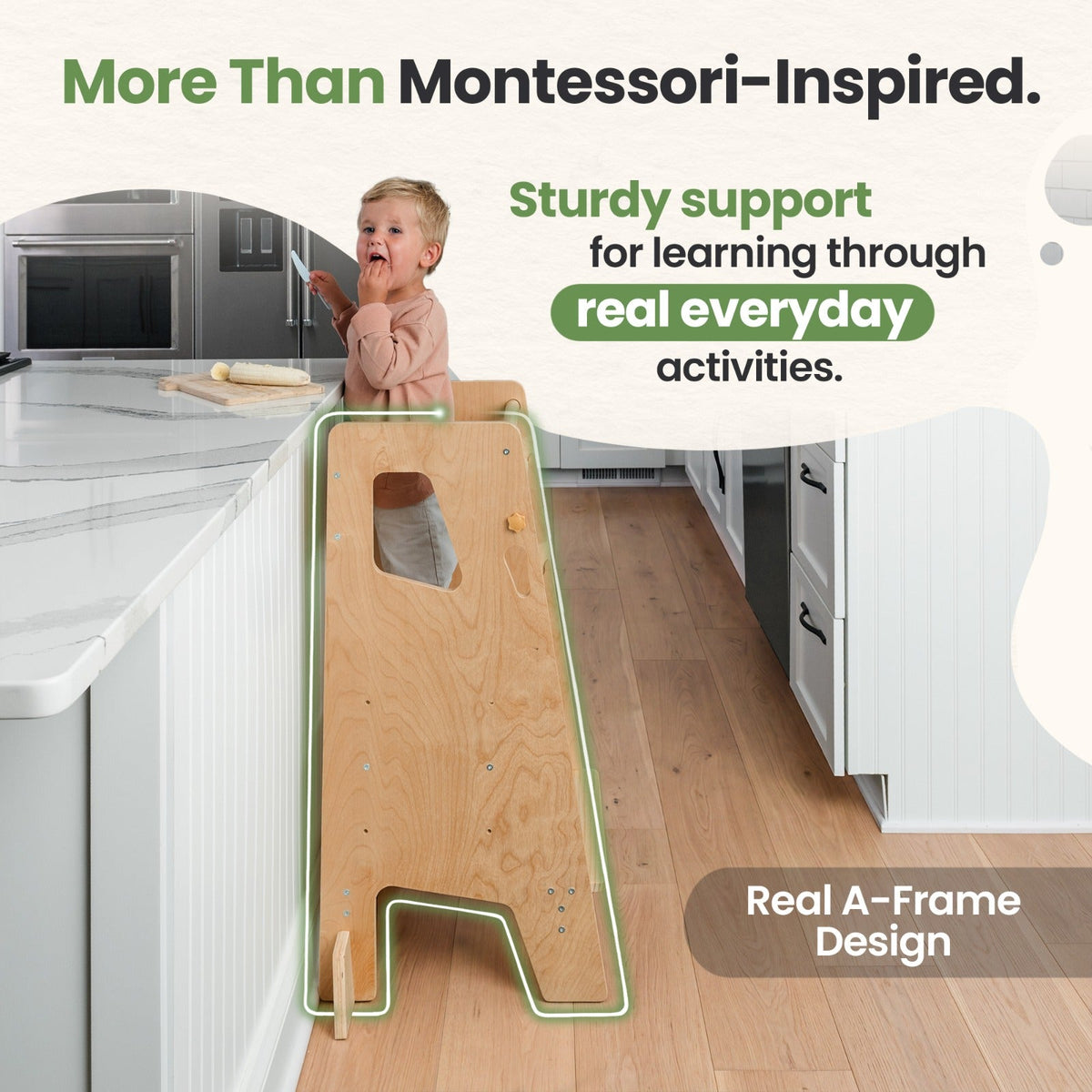 Toddler Tower - Adjustable Kitchen Stool Helper by Ocodile.com
