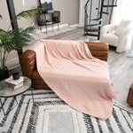 Adult Blush Muslin Blanket Cozy Soft Cotton Comfort Comfy Cubs Everetts Place: Online Boutique