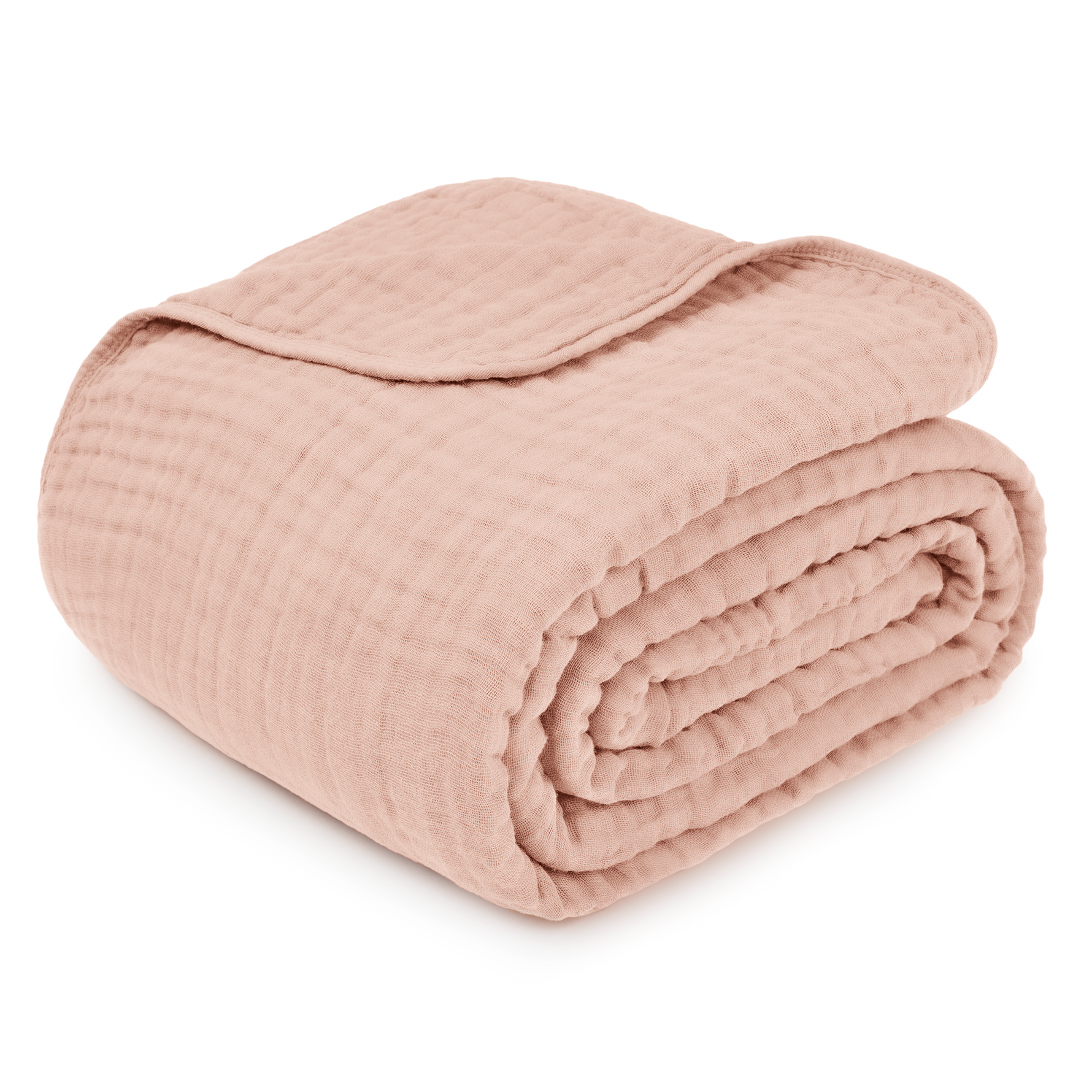 Adult Blush Muslin Blanket Cozy Soft Cotton Comfort Comfy Cubs Everetts Place: Online Boutique
