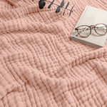 Adult Blush Muslin Blanket Cozy Soft Cotton Comfort Comfy Cubs Everetts Place: Online Boutique 58.99