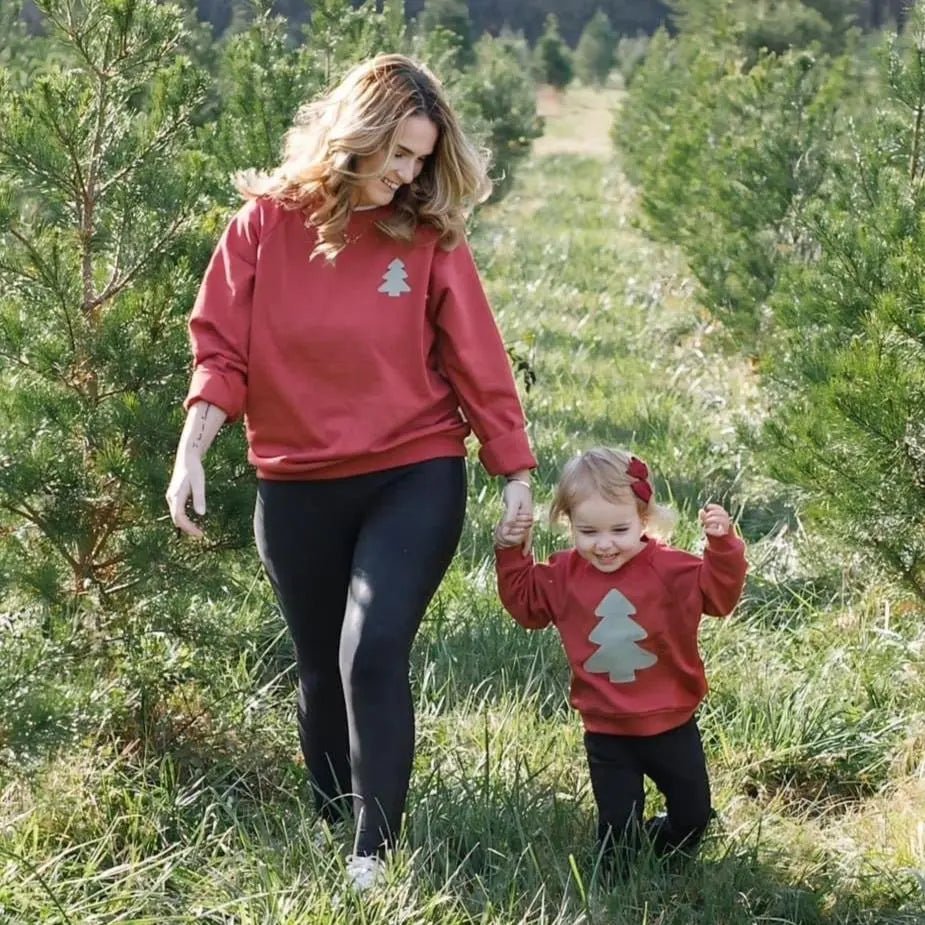 Adult Christmas Tree Patch Crewneck Sweatshirt Little Joy Co. Everetts Place Boutique