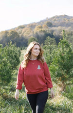 Adult Christmas Tree Patch Crewneck Sweatshirt Little Joy Co. Everetts Place Boutique