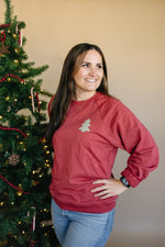 Adult Christmas Tree Patch Crewneck Sweatshirt Little Joy Co. Everetts Place Boutique