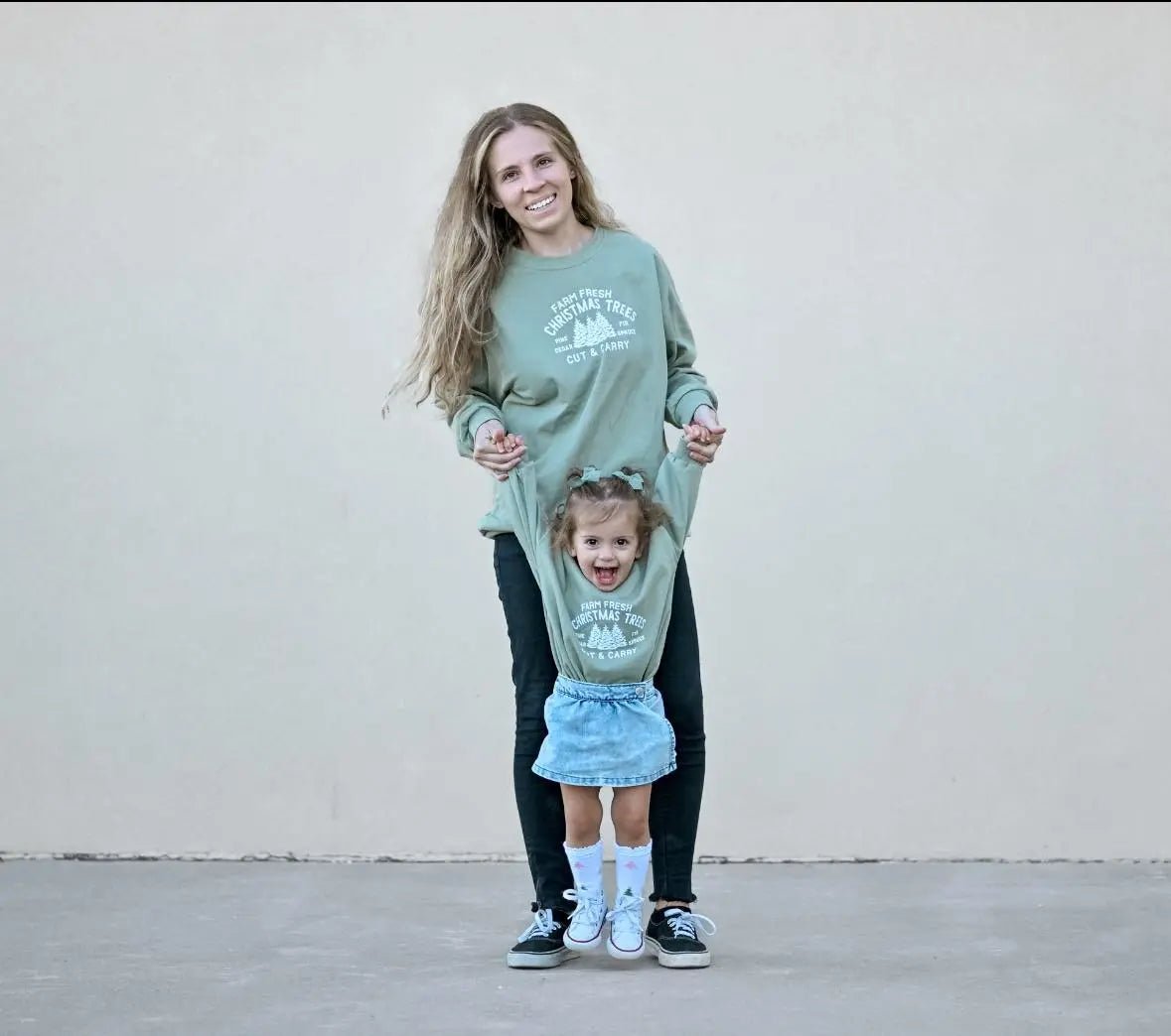 Adult Farm Fresh Christmas Trees Crewneck Sweatshirt Little Joy Co. Everetts Place Boutique