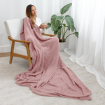 Adult Mauve Muslin Blanket for Cozy Home Comfort Everyday Comfy Cubs Everetts Place: Online Boutique