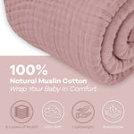 Adult Mauve Muslin Blanket for Cozy Home Comfort Everyday Comfy Cubs Everetts Place: Online Boutique