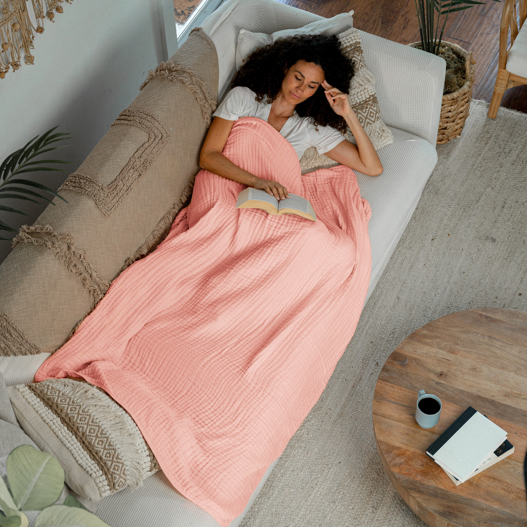 Adult Muslin Blanket Lace Pink Soft Warm Cozy Blanket Comfy Cubs Everetts Place: Online Boutique
