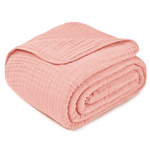 Adult Muslin Blanket Lace Pink Soft Warm Cozy Blanket Comfy Cubs Everetts Place: Online Boutique