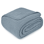 Adult Muslin Blanket Pacific Blue by Comfy Cubs Cozy Comfort Comfy Cubs Everetts Place: Online Boutique