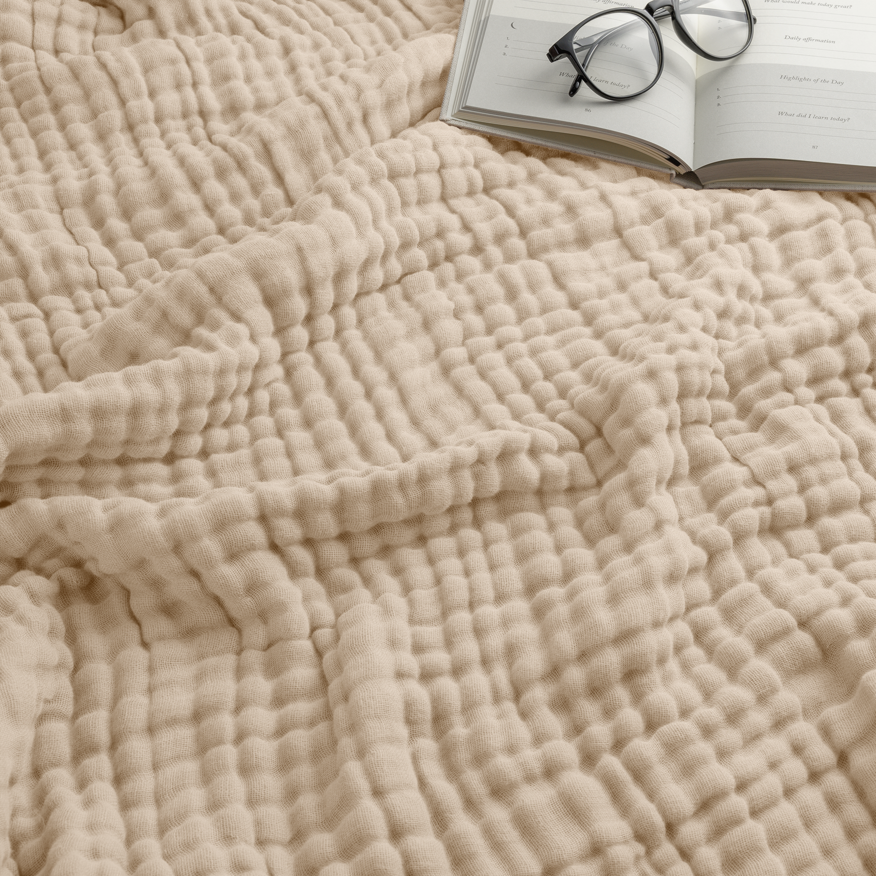 Adult Muslin Blanket Sand Cozy Warmth And Soft Comfort Comfy Cubs Everetts Place: Online Boutique 45.99