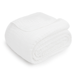 Adult Muslin Blanket White Cozy Breathable Throw For Home - Everetts Place Boutique - 