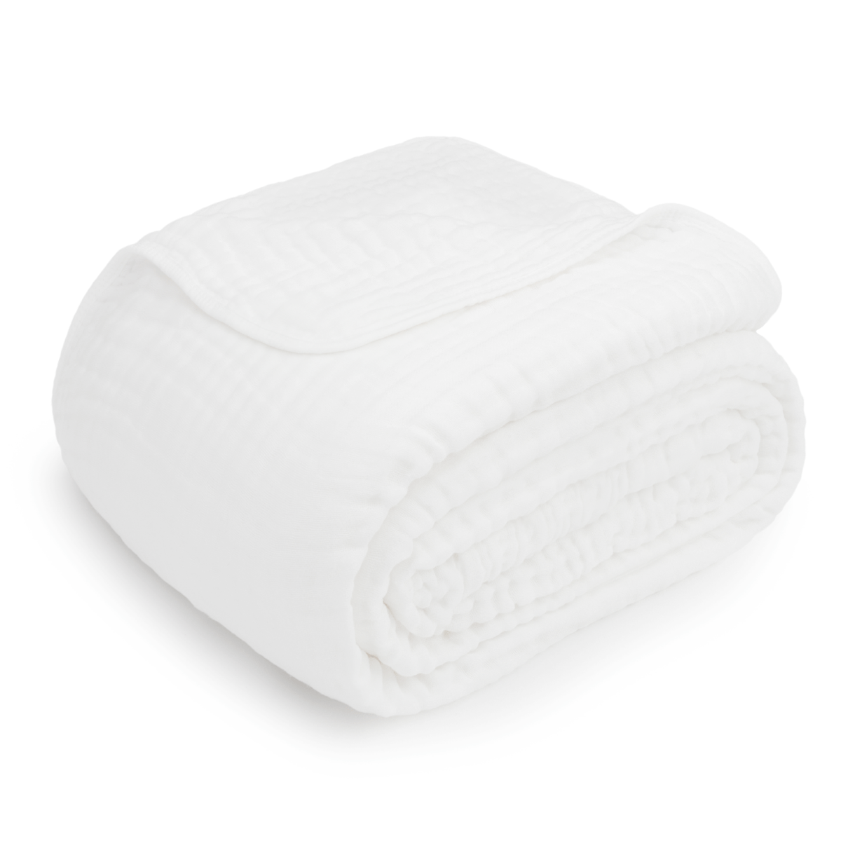Adult Muslin Blanket White Cozy Breathable Throw For Home - Everetts Place Boutique - 