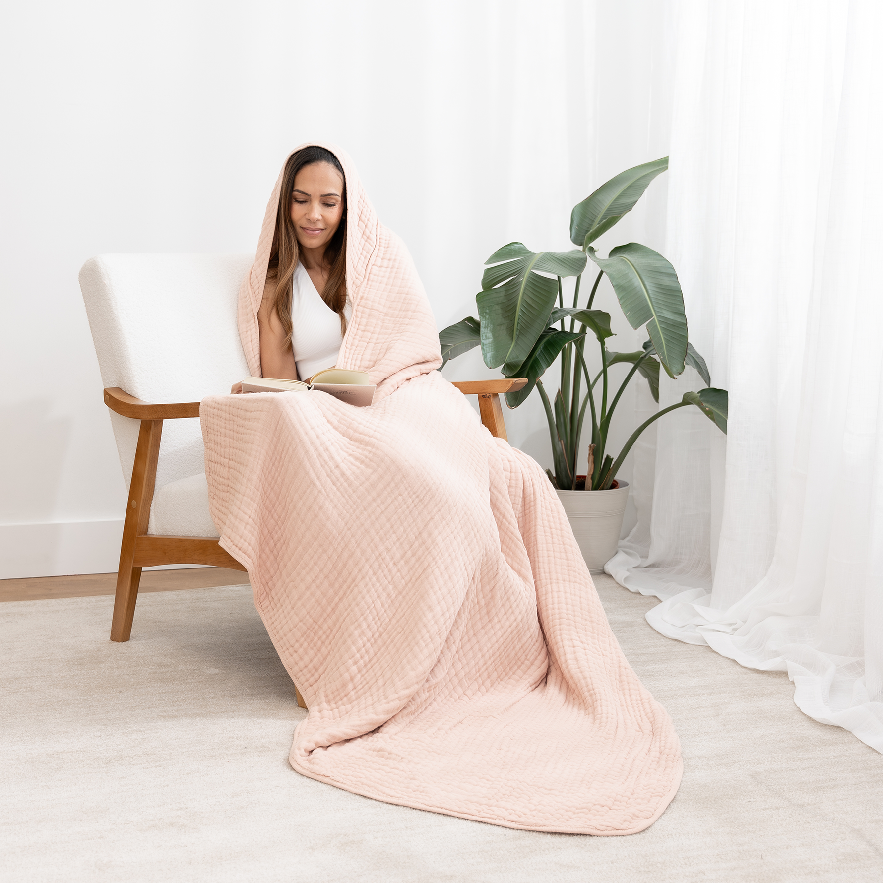 Adult Muslin Hooded Towel Robe After Bath Comfy Cubs Comfy Cubs Everetts Place: Online Boutique