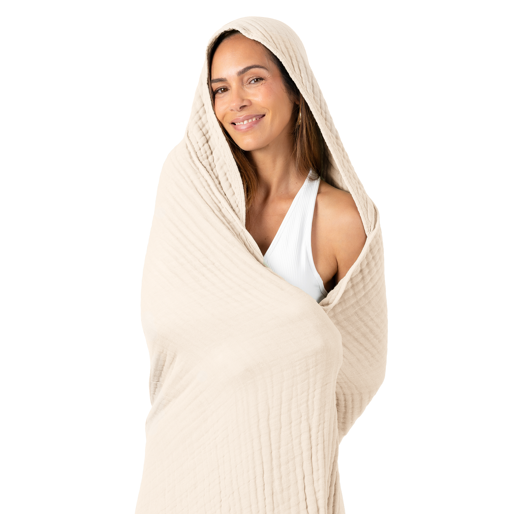 Adult Muslin Hooded Towel Robe After Bath Comfy Cubs Comfy Cubs Everetts Place: Online Boutique